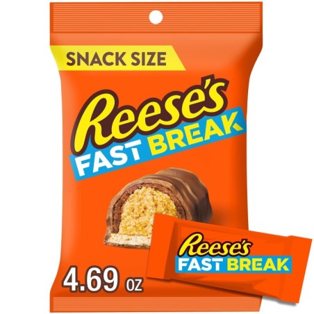 Reese's Fast Break Snack Size Peg Bag 133g