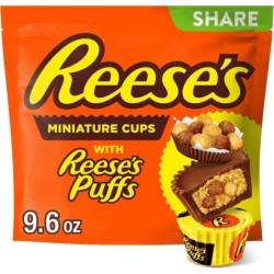 Reese's Miniature Peanut Butter Cups with Reese's Puffs Share Pack (8 x 272g)