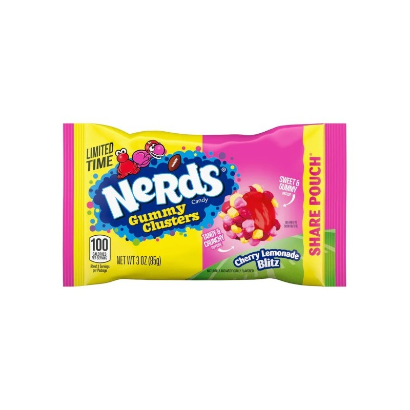 Nerds Gummy Clusters Cherry Lemonade Blitz Share Pouch 85g