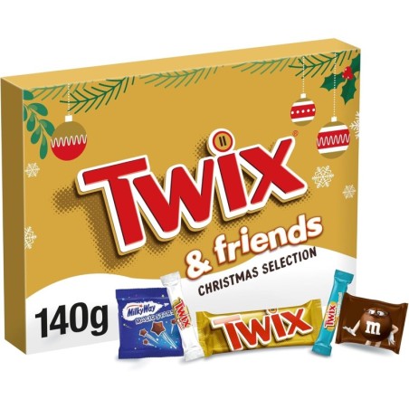 Twix and Friends Chocolate Medium Christmas Selection Box 140g