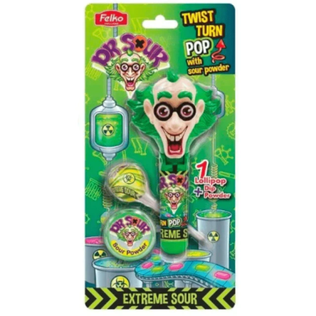 Dr Sour Twist & Turn Pop Blister 17g