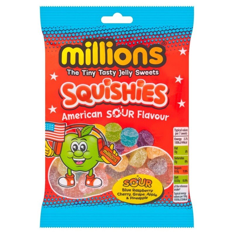 Millions American Sour Squishies 130g