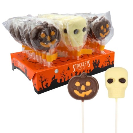 Stockley's Halloween Milk Chocolate Lollipops 35g