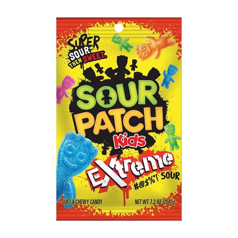 Sour Patch Kids Extreme Peg Bag 204g - Case