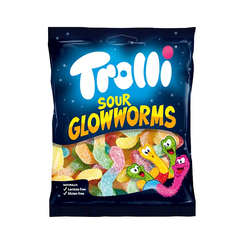 Trolli Sour Glowworms 100g