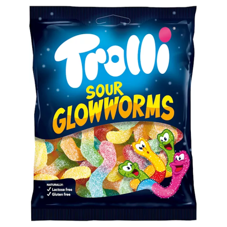 Trolli Sour Glowworms 100g